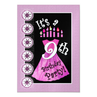 9Th Birthday Party Invitations 2