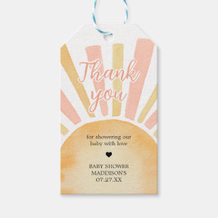 Girl A Little Ray of Sunshine Favor Tags