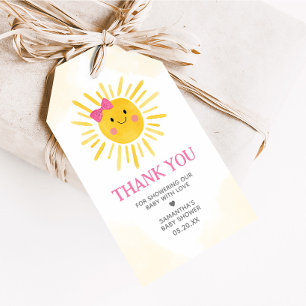Girl A Little Ray of Sunshine Favor Tags