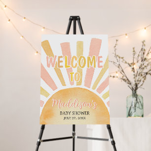 Girl A Little Ray of Sunshine Welcome Sign