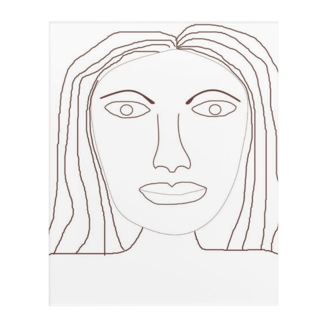 girl abstract drawing art (Front)