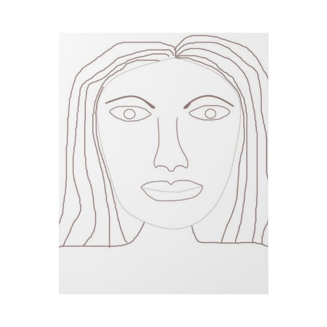 girl abstract drawing art (Front)