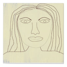 girl abstract drawing art