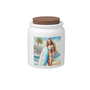 Girl Action Point Break Candy Jar