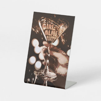 Girl Almighty Pedestal Sign