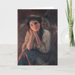 Girl and a Witch by Beatrice Offor Card