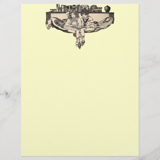 Girl and Boy Reading (Front)