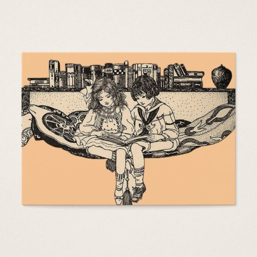 Girl and Boy Reading (Front)