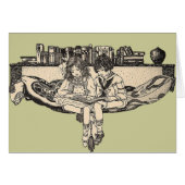 Girl and Boy Reading (Front Horizontal)