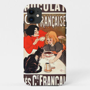 Girl and Cat, Vintage Poster, Alexandre Steinlen iPhone 11 Case