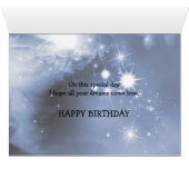 Girl and chopper 100 Birthday card (Inside Horizontal (Bottom))