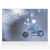 Girl and chopper 100 Birthday card (Inside Horizontal (Top))