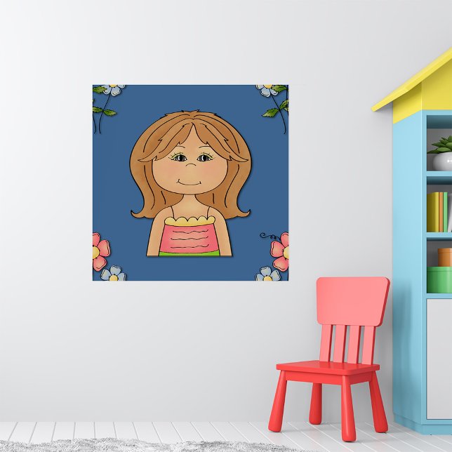 Girl And Flowers Poster (Creator Uploaded)