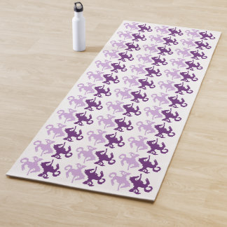 Girl and Her Bucking Bronco Yoga Mat