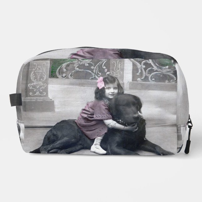 Girl and her Dog Dopp Kit (Front)