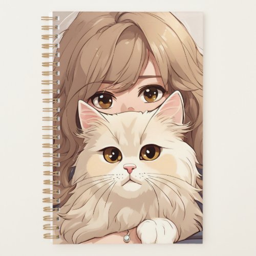 Girl and Her Kitty Cat Planner