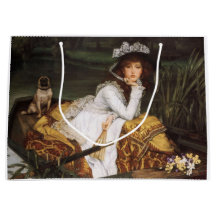 Girl and her pug gift bag