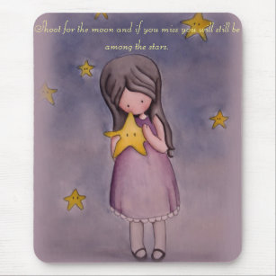 Inspirational Quotes Girls Mouse Pads | Zazzle