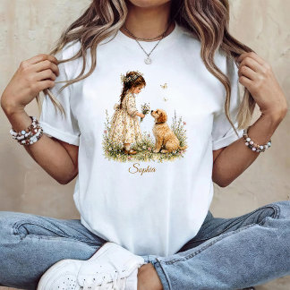 Girl and Puppy T-Shirt