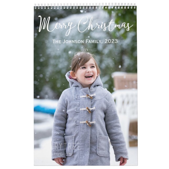 Girl And Snow Christmas 2023 Cute Calendar (Cover)