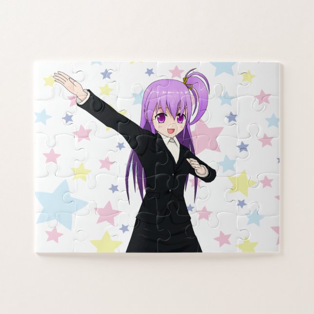 Girl and Stars Jigsaw Puzzle (Horizontal)