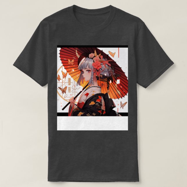 Girl and umbrella T-Shirt (Design Front)