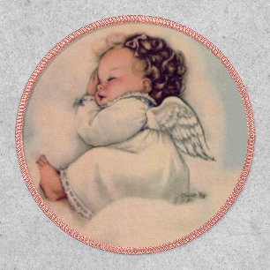 Girl Angel Baby Sleeping Religious Patch