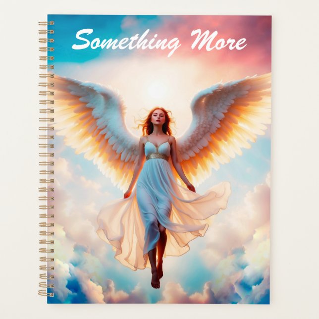 Girl angel religious christian flight fantasy art  planner (Front)
