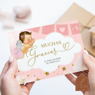 girl angel thank you card