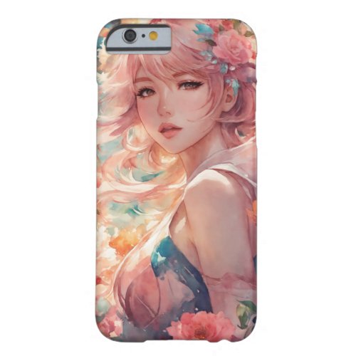 Girl anime image barely there iPhone 6 case