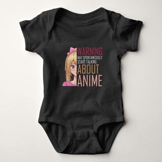 Girl Anime lover Manga Cosplay Fan Teen Baby Bodysuit (Front)