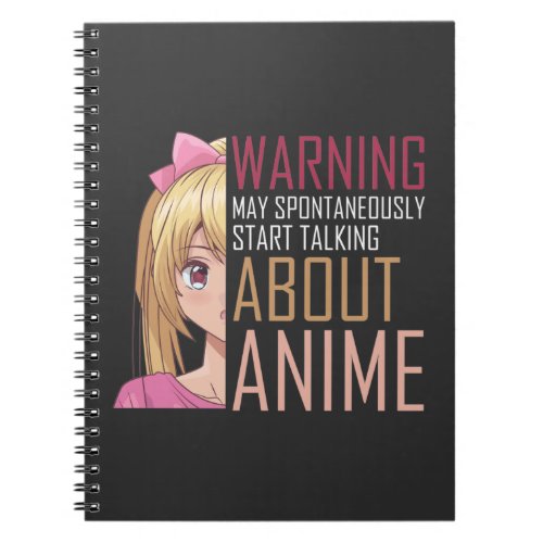 Girl Anime lover Manga Cosplay Fan Teen Notebook