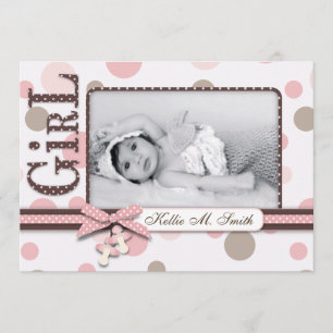 Girl Announcement Card