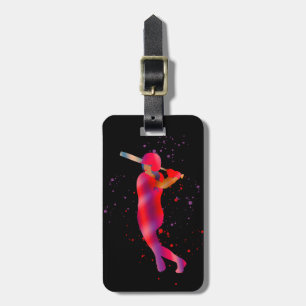 Girl at Bat Luggage Tag