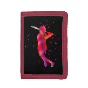 Girl at Bat Trifold Wallet