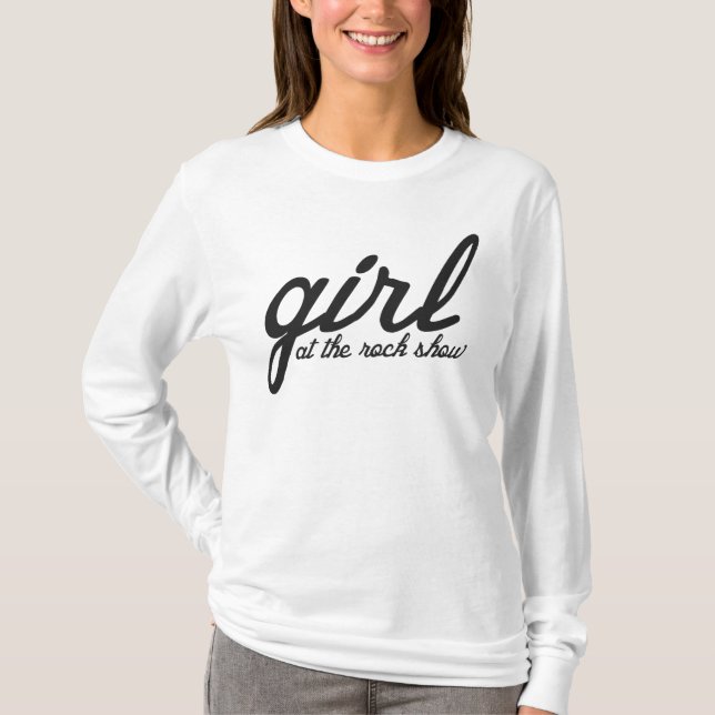 Girl At The Rock Show Logo Tee (Front)