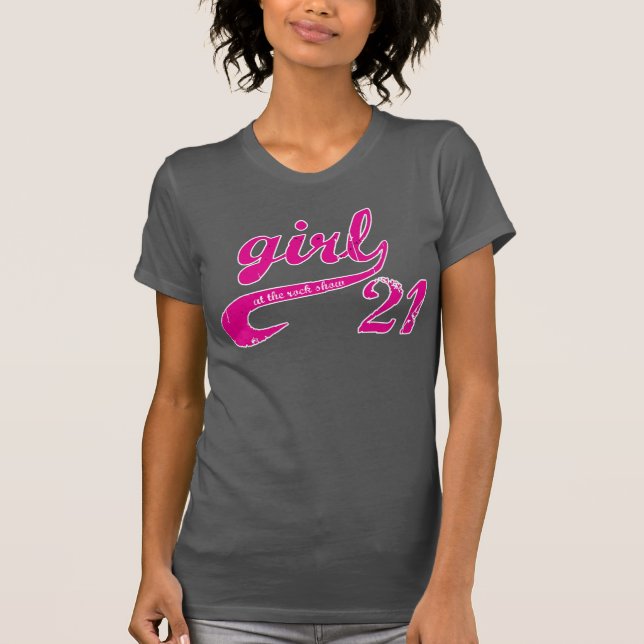 Girl At The Rock Show Logo Tee (Front)