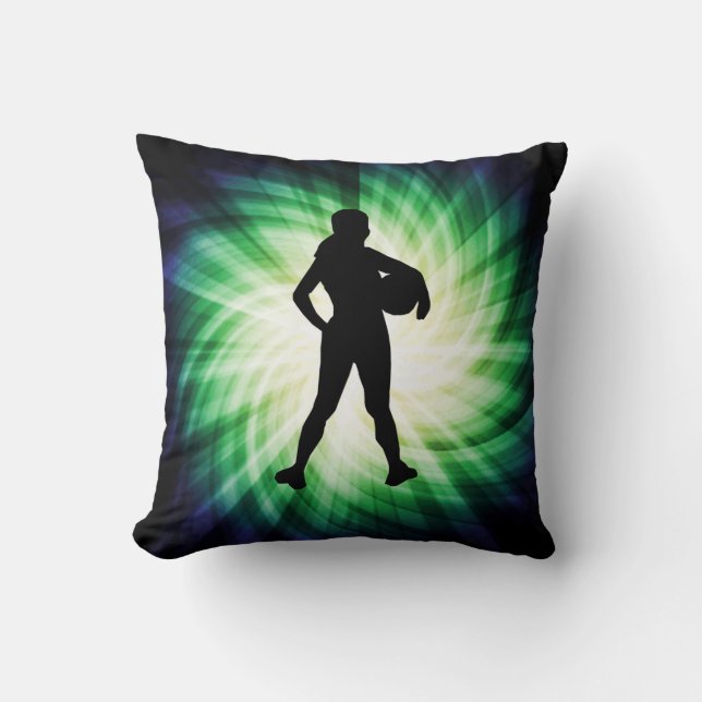 Girl Athlete; Cool Throw Pillow (Front)