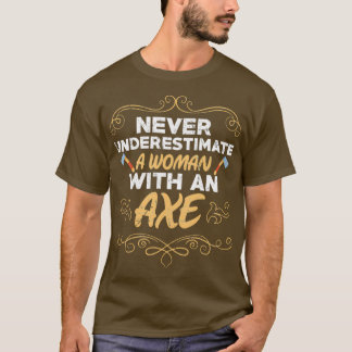 Girl Axe Throwing Ax Throwing 2 T-Shirt