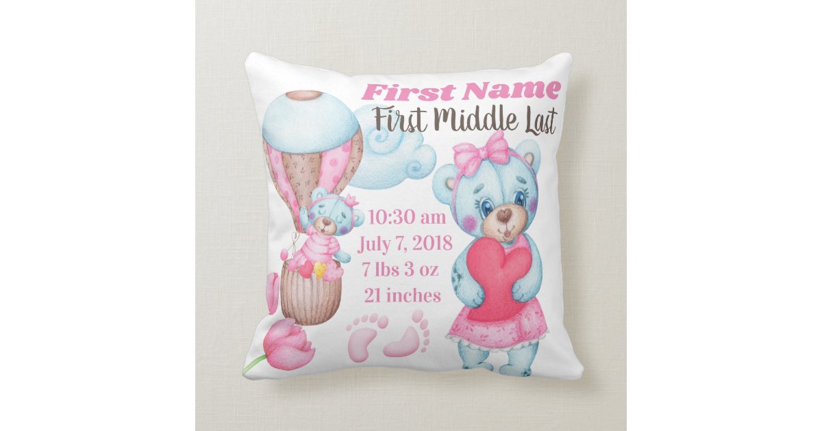 birth announcement teddy