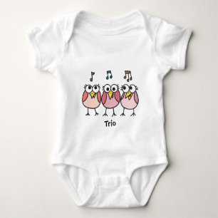 Girl Baby Byrdies Trio Bodysuit