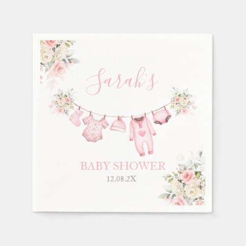 Girl Baby Clothes Baby Shower Napkins