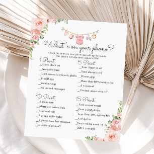 Girl baby Clothes what's on your phone game