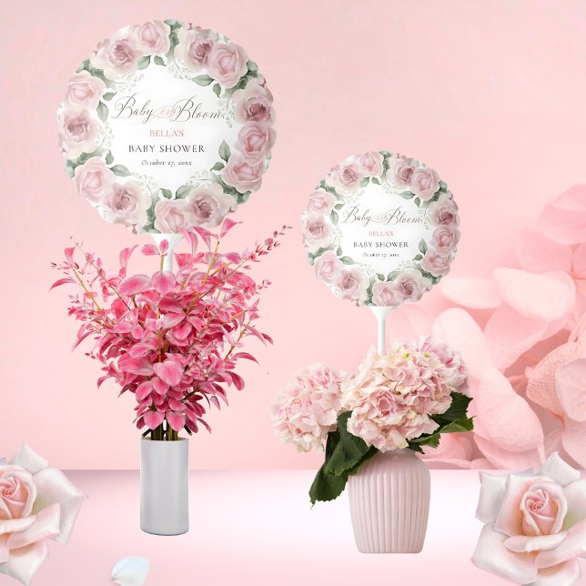 Girl Baby in Bloom Baby Shower Balloon (Creator Uploaded)