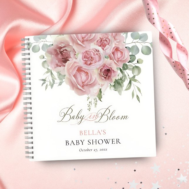 Girl Baby in Bloom Baby Shower Guests Book (Creator Uploaded)