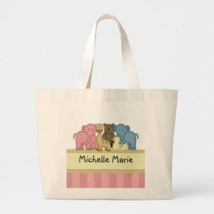 Girl Baby or Toddler Personalized Travel Tote Bag