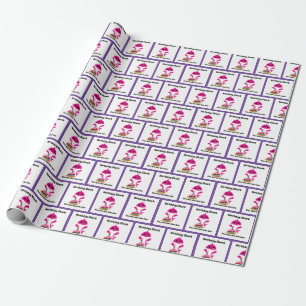 Girl baby Shark wrapping paper