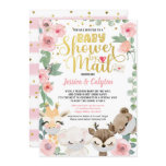 Girl Baby Shower By Mail Pandemic Woodland Animal Invitation Girl Baby Shower By Mail Pandemic Woodland Animal Invitation