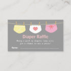 Girl Baby Shower, Cute Diaper Raffle Tickets