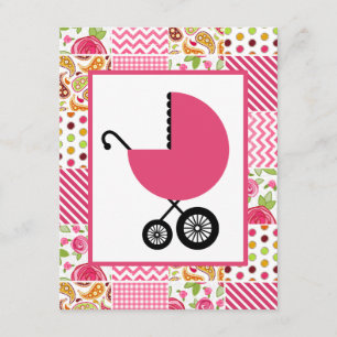 Girl Baby Shower - Girly Patchwork Invitation